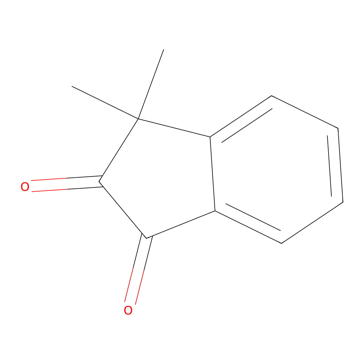 1,2-Indandione, 3,3-dimethyl- molecular structure, CAS 20651-88-1
