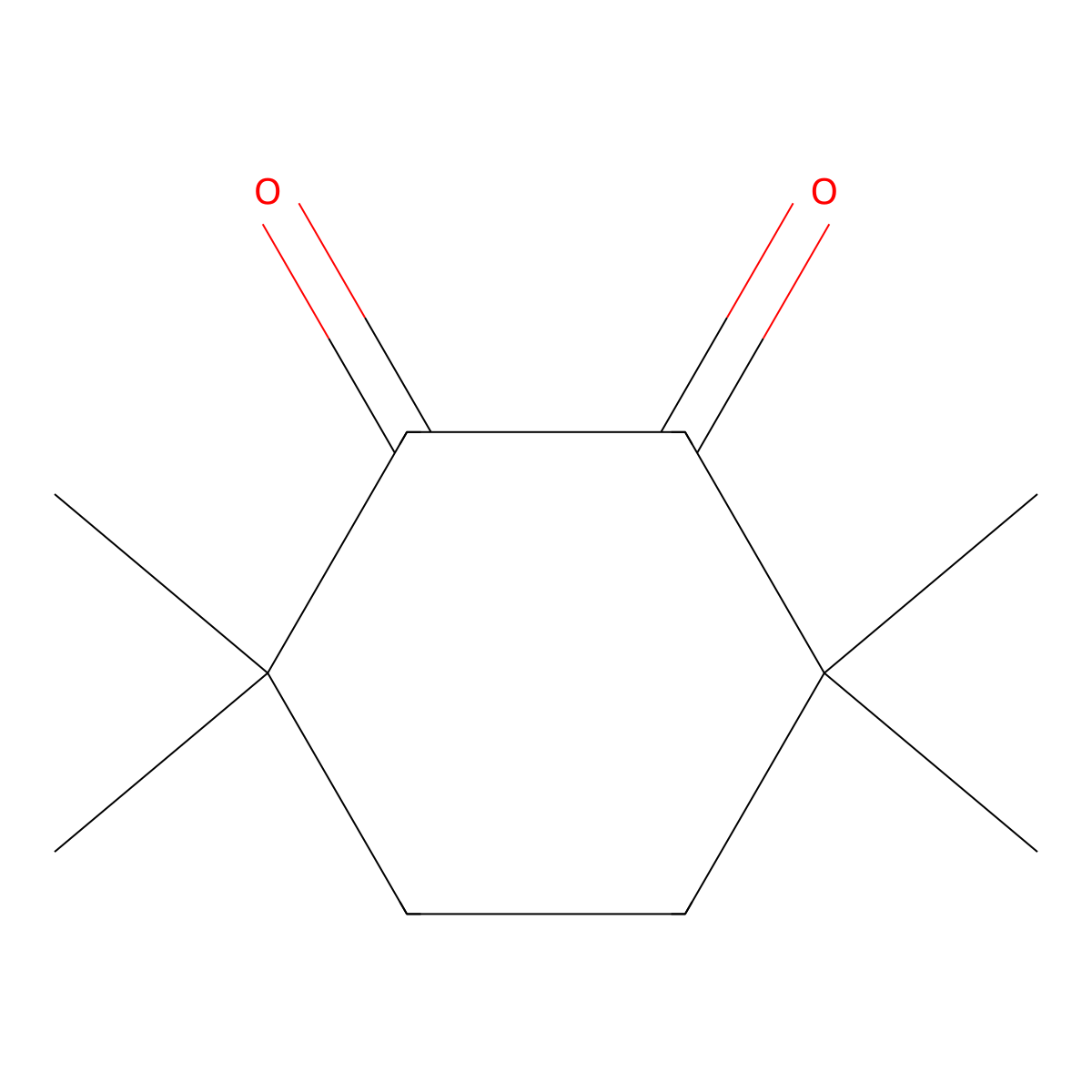 1,2-Cyclohexanedione, 3,3,6,6-tetramethyl- molecular structure, CAS 20651-89-2