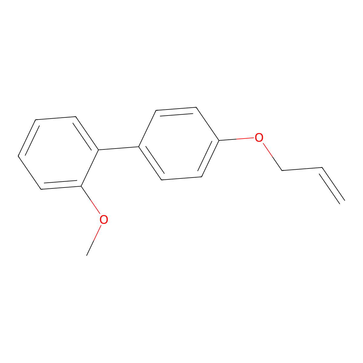 2-Methoxy-4'-(2-propen-1-yloxy)-1,1'-biphenyl molecular structure, CAS 2065173-82-0