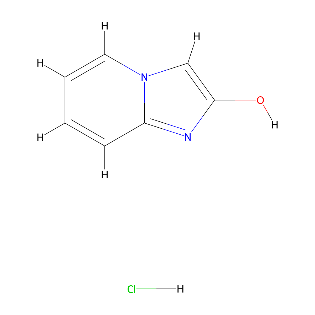 Imidazo[1,2-a]pyridin-2-ol hydrochloride molecular structure, CAS 2065250-05-5