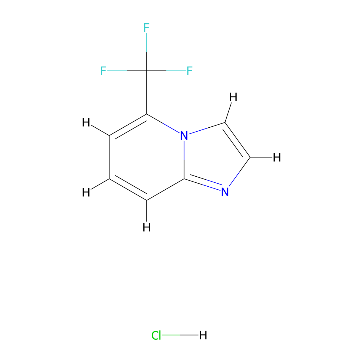 5-(Trifluoromethyl)imidazo[1,2-a]pyridine hydrochloride molecular structure, CAS 2065250-11-3