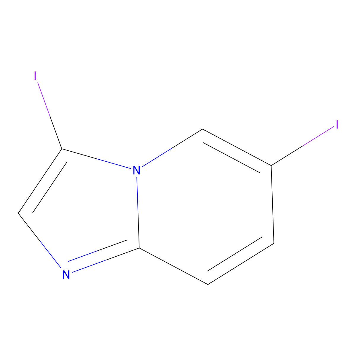 3,6-Diiodoimidazo[1,2-a]pyridine molecular structure, CAS 2065250-19-1