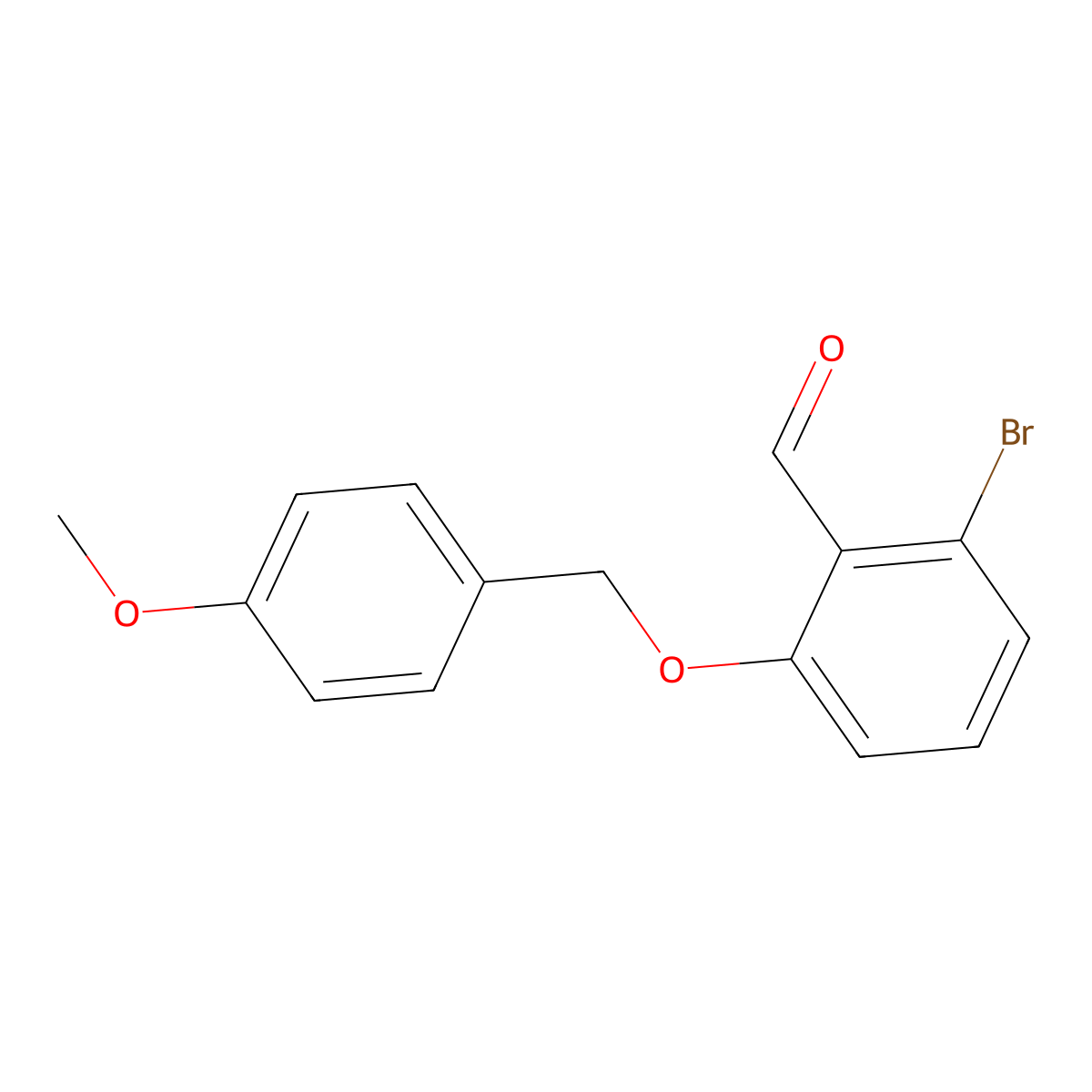 2-Bromo-6-(4-methoxy-benzyloxy)-benzaldehyde molecular structure, CAS 2065250-24-8