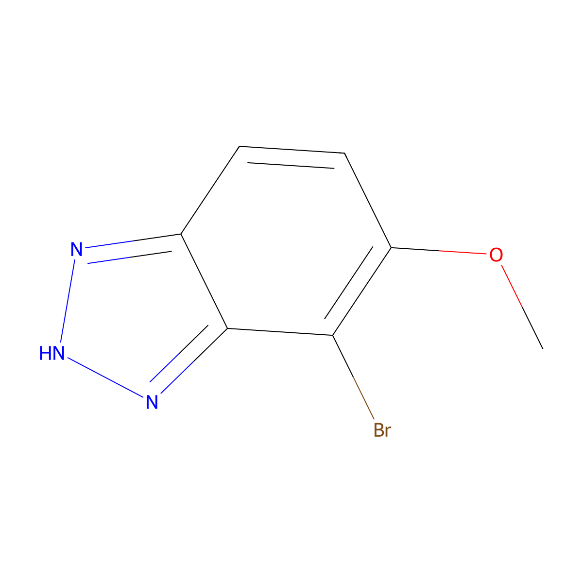 4-Bromo-5-methoxy-1h-benzotriazole molecular structure, CAS 2065250-27-1