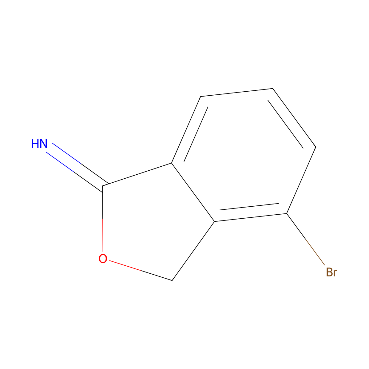 4-Bromo-3h-isobenzofuran-1-ylideneamine molecular structure, CAS 2065250-40-8