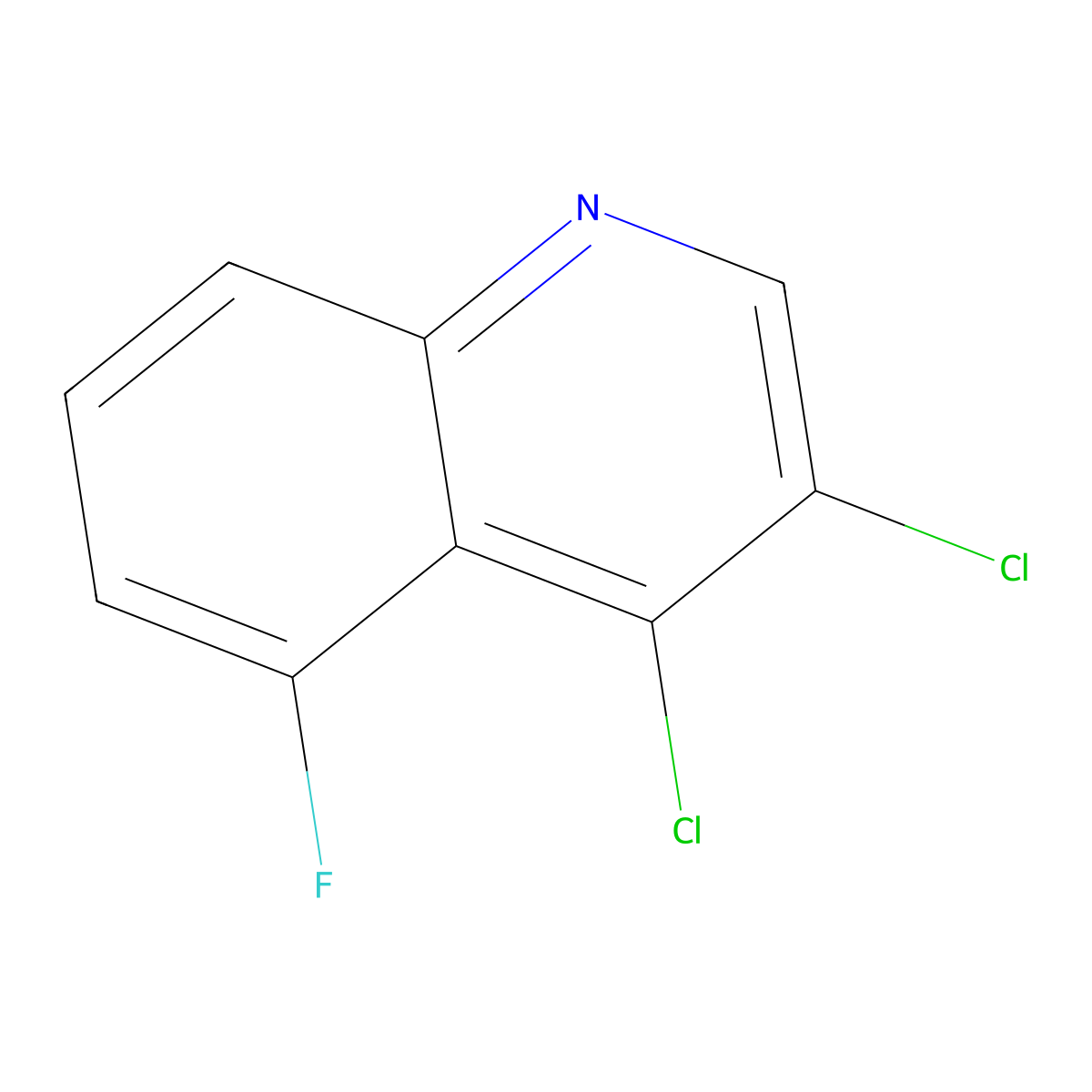 3,4-Dichloro-5-fluoro-quinoline molecular structure, CAS 2065250-42-0