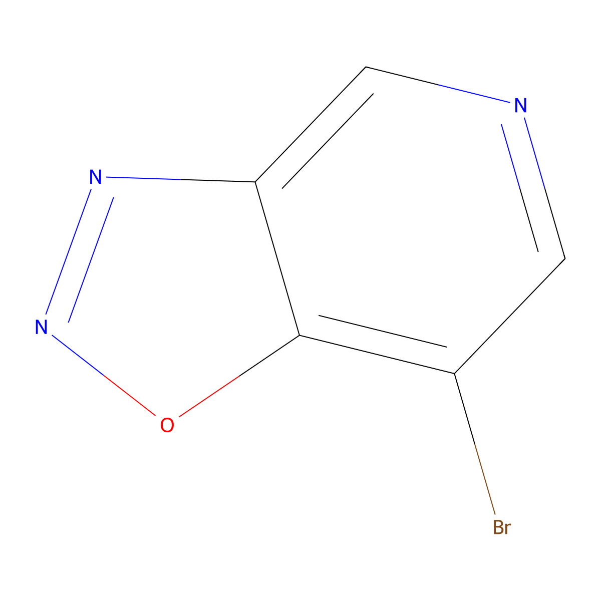 7-Bromo-[1,2,3]oxadiazolo[4,5-c]pyridine molecular structure, CAS 2065250-54-4