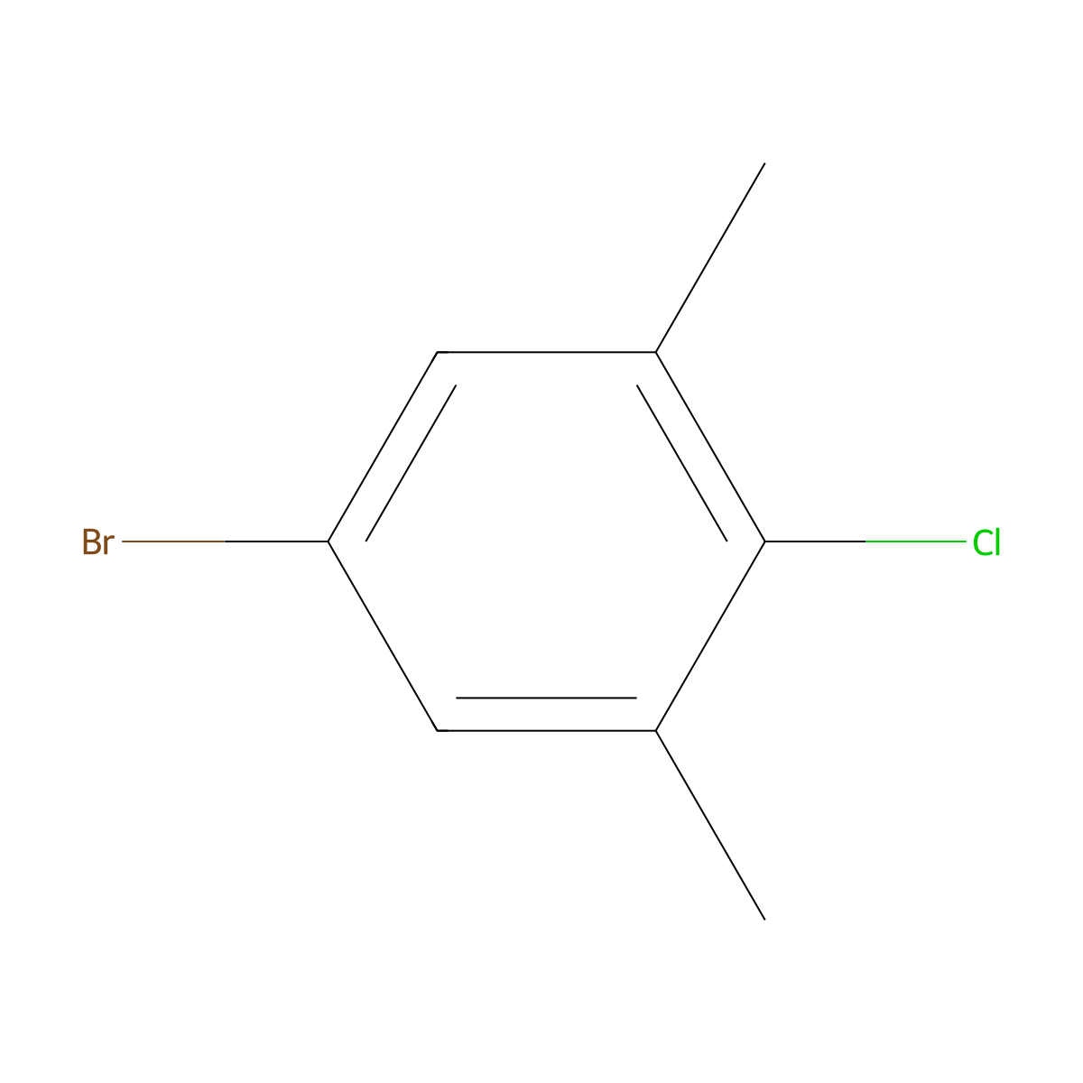5-Bromo-2-chloro-m-xylene molecular structure, CAS 206559-40-2
