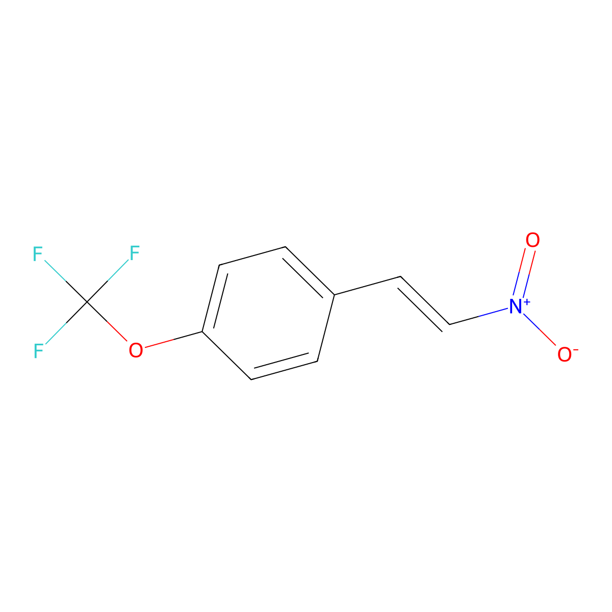 beta-Nitro-4-(trifluoromethoxy)styrene molecular structure, CAS 206559-72-0