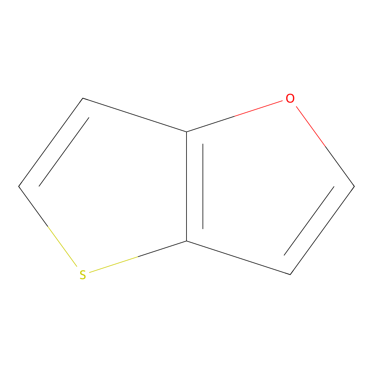 Thieno(3,2-b)furan molecular structure, CAS 20656-13-7
