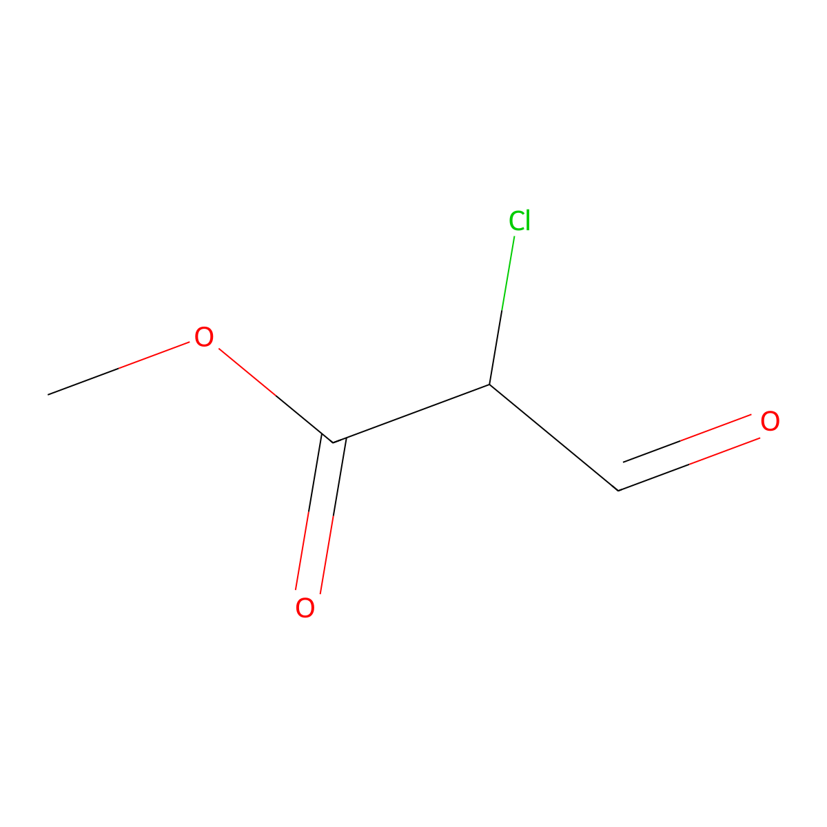 Methyl 2-chloro-3-oxopropanoate molecular structure, CAS 20656-61-5