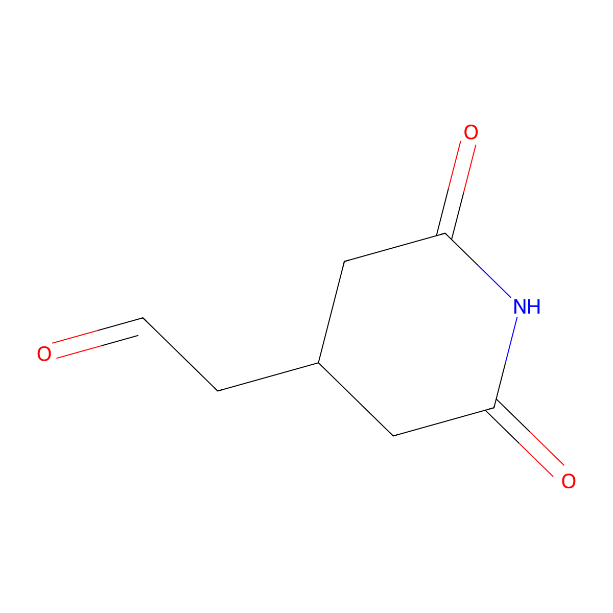 (2,6-Dioxopiperidin-4-yl)acetaldehyde molecular structure, CAS 2066-88-8