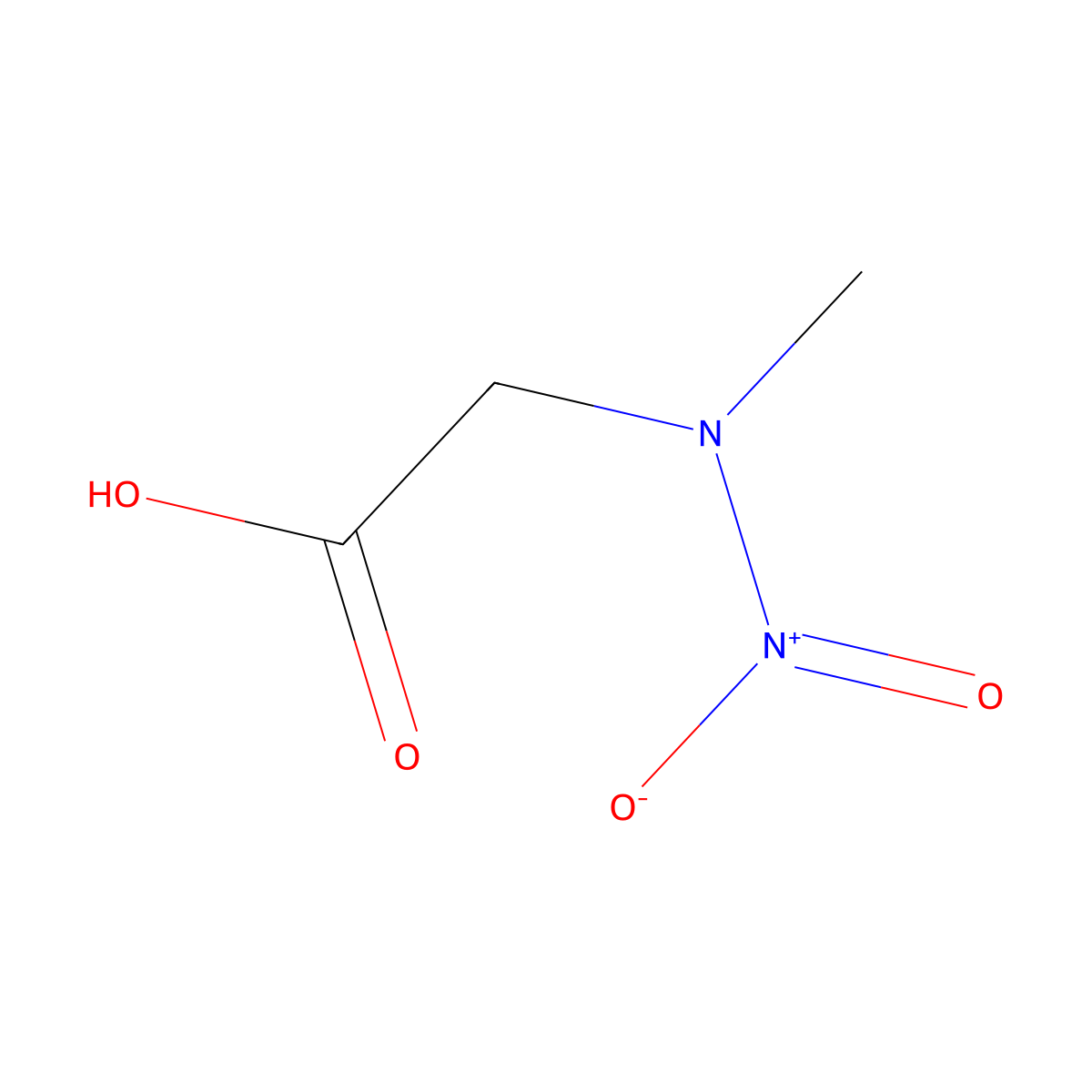 Sarcosine, N-nitro- molecular structure, CAS 20661-60-3