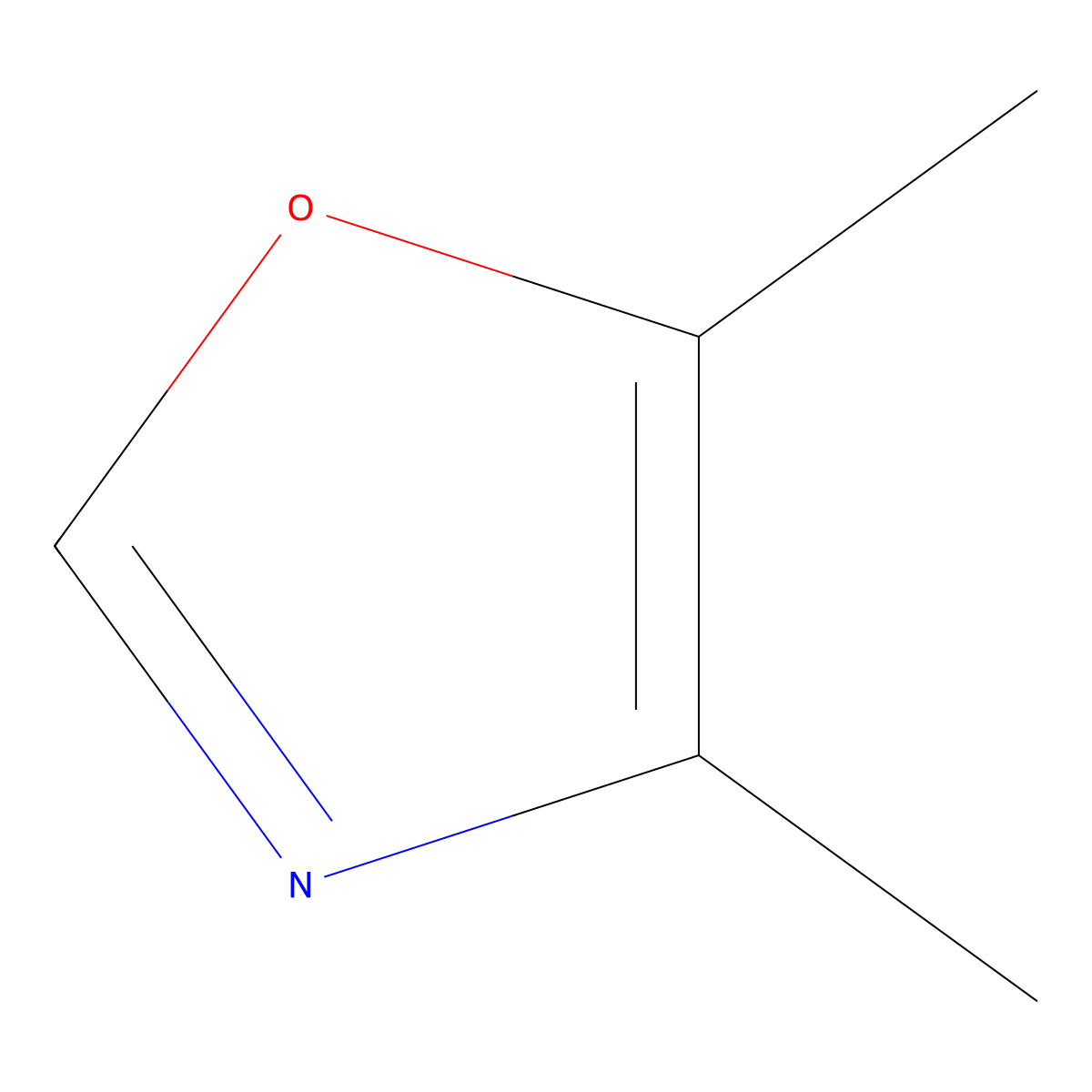 4,5-Dimethyloxazole molecular structure, CAS 20662-83-3