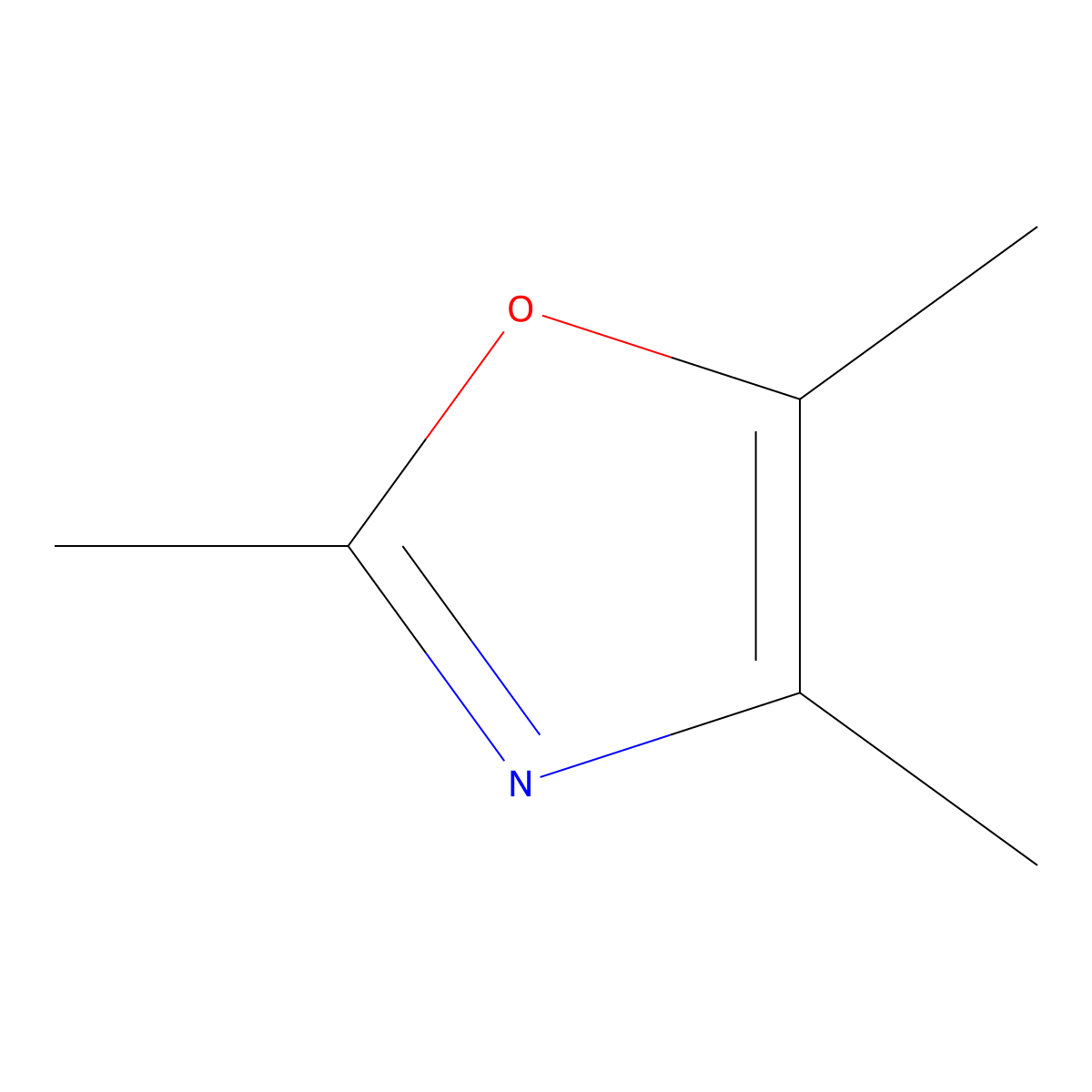 2,4,5-Trimethyloxazole molecular structure, CAS 20662-84-4