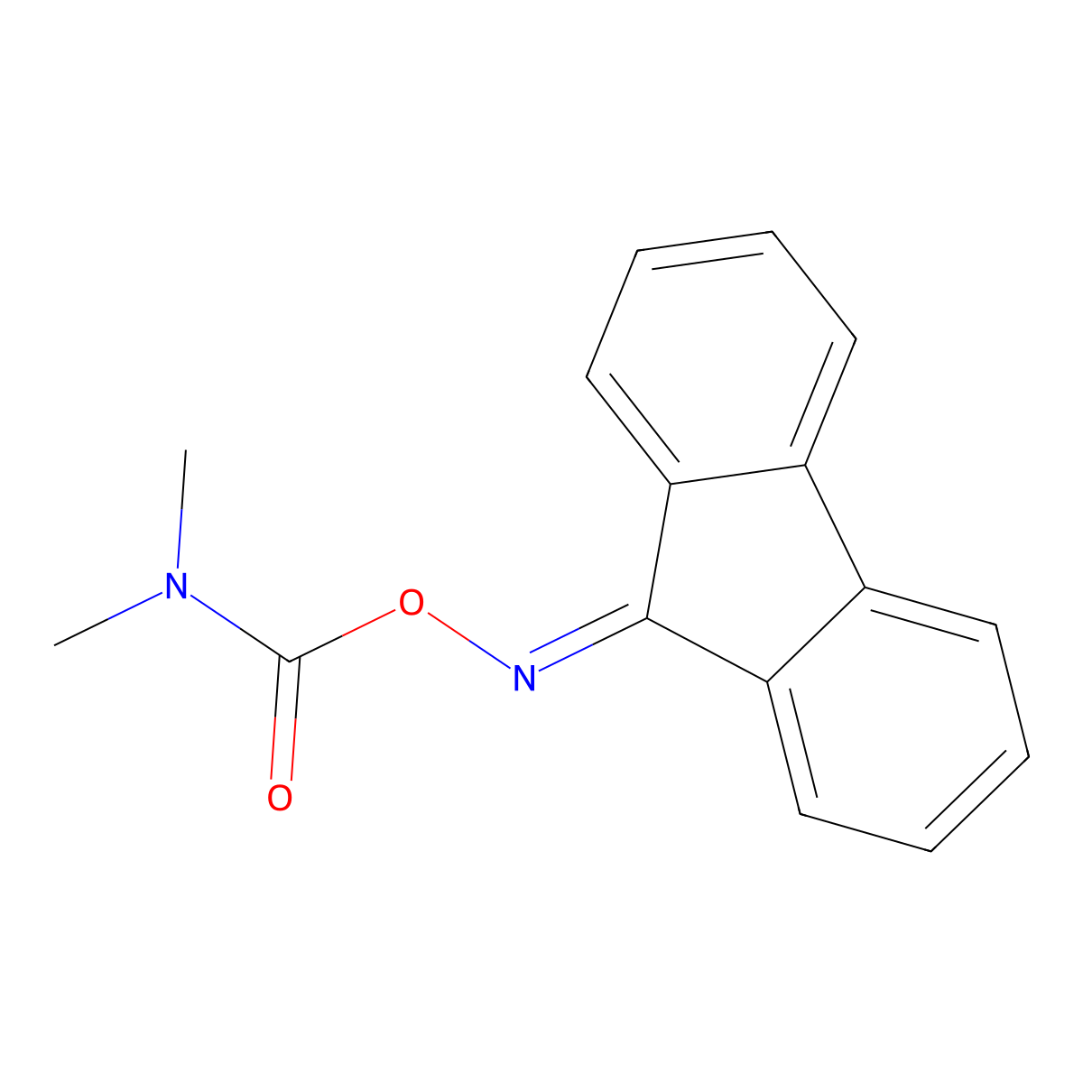 (Dimethylamino)[(9h-fluoren-9-ylideneamino)oxy]methanone molecular structure, CAS 20663-11-0