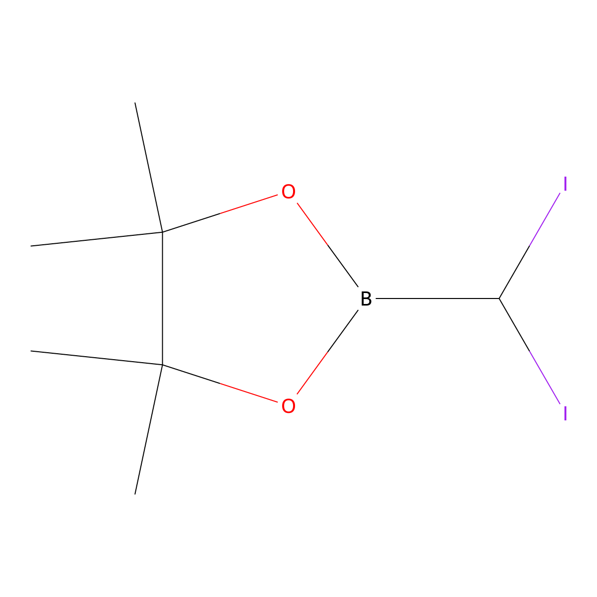 2-(Diiodomethyl)-4,4,5,5-tetramethyl-1,3,2-dioxaborolane molecular structure, CAS 2066512-27-2