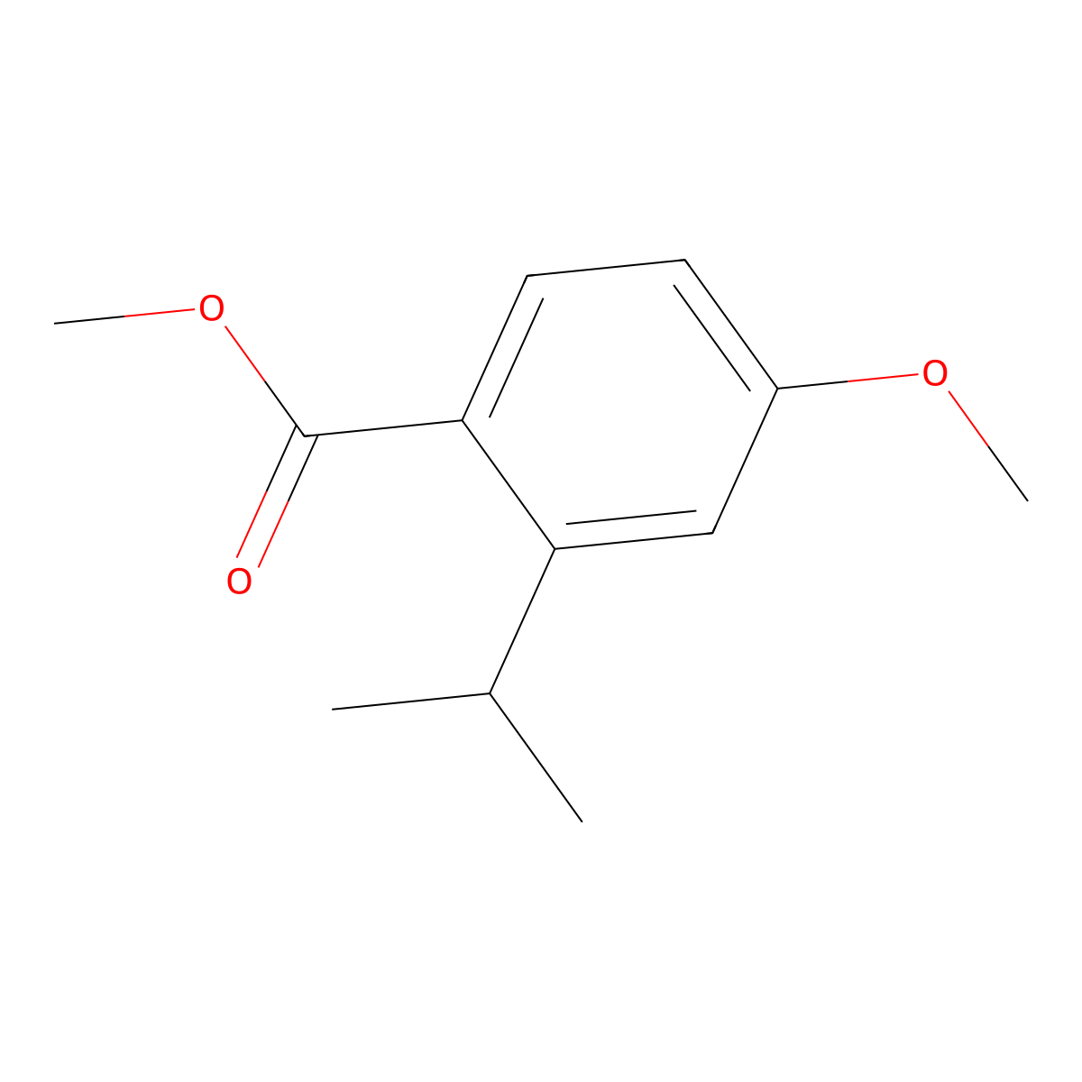 Methyl 2-isopropyl-4-methoxybenzoate molecular structure, CAS 2066515-41-9