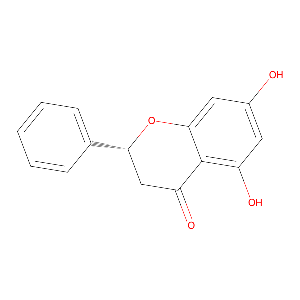 (R)-Pinocembrin molecular structure, CAS 206660-42-6