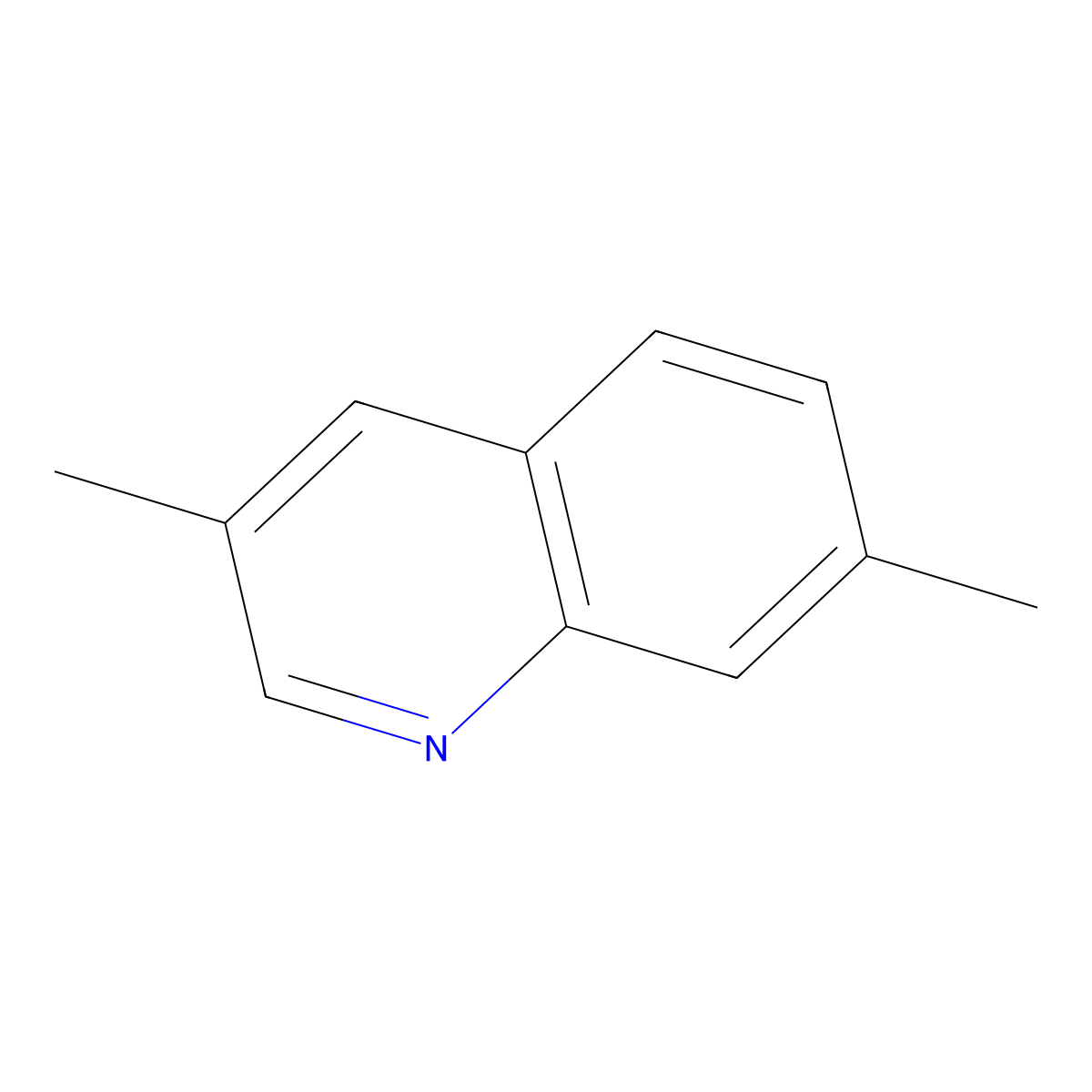 Quinoline, 3,7-dimethyl- molecular structure, CAS 20668-28-4