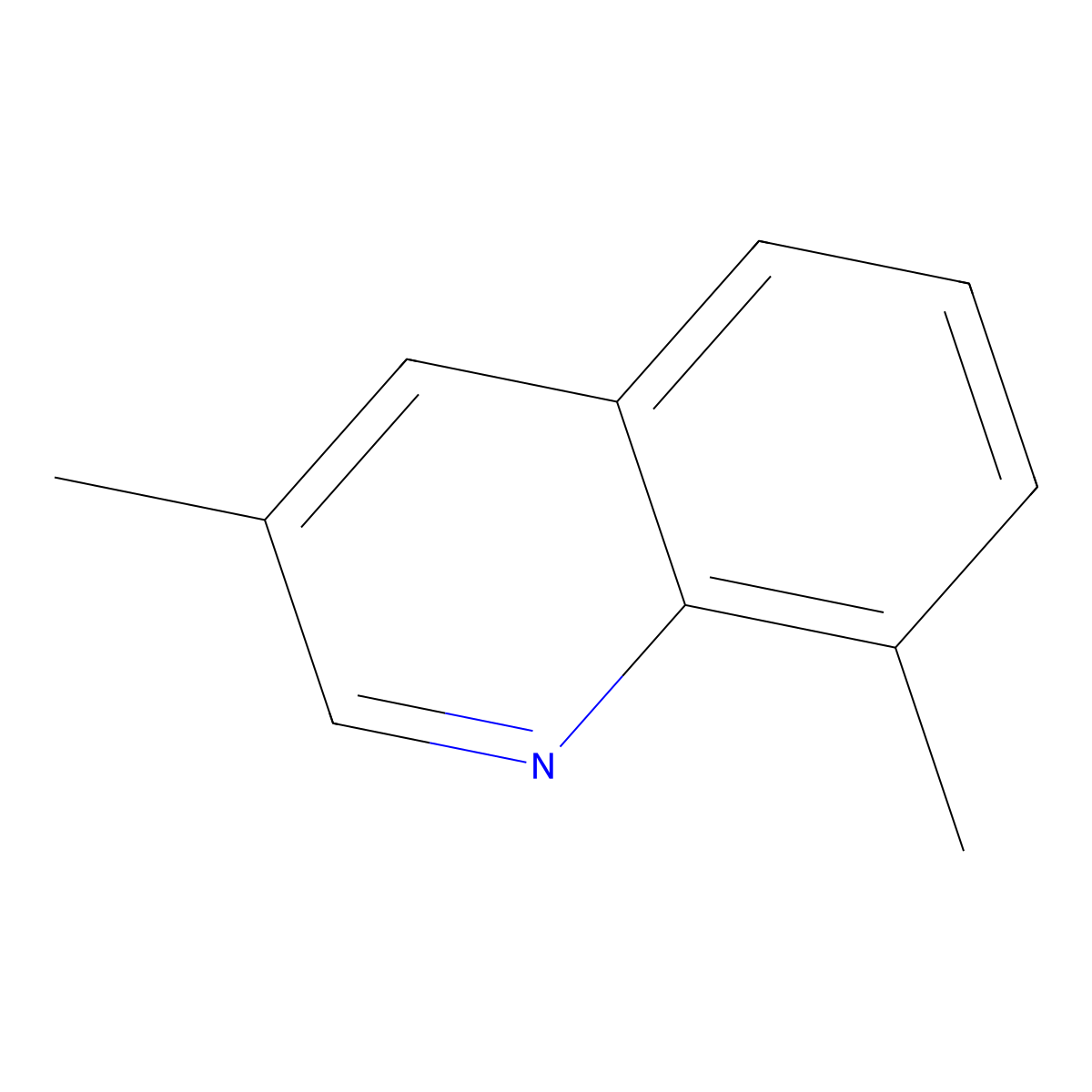 3,8-Dimethylquinoline molecular structure, CAS 20668-29-5