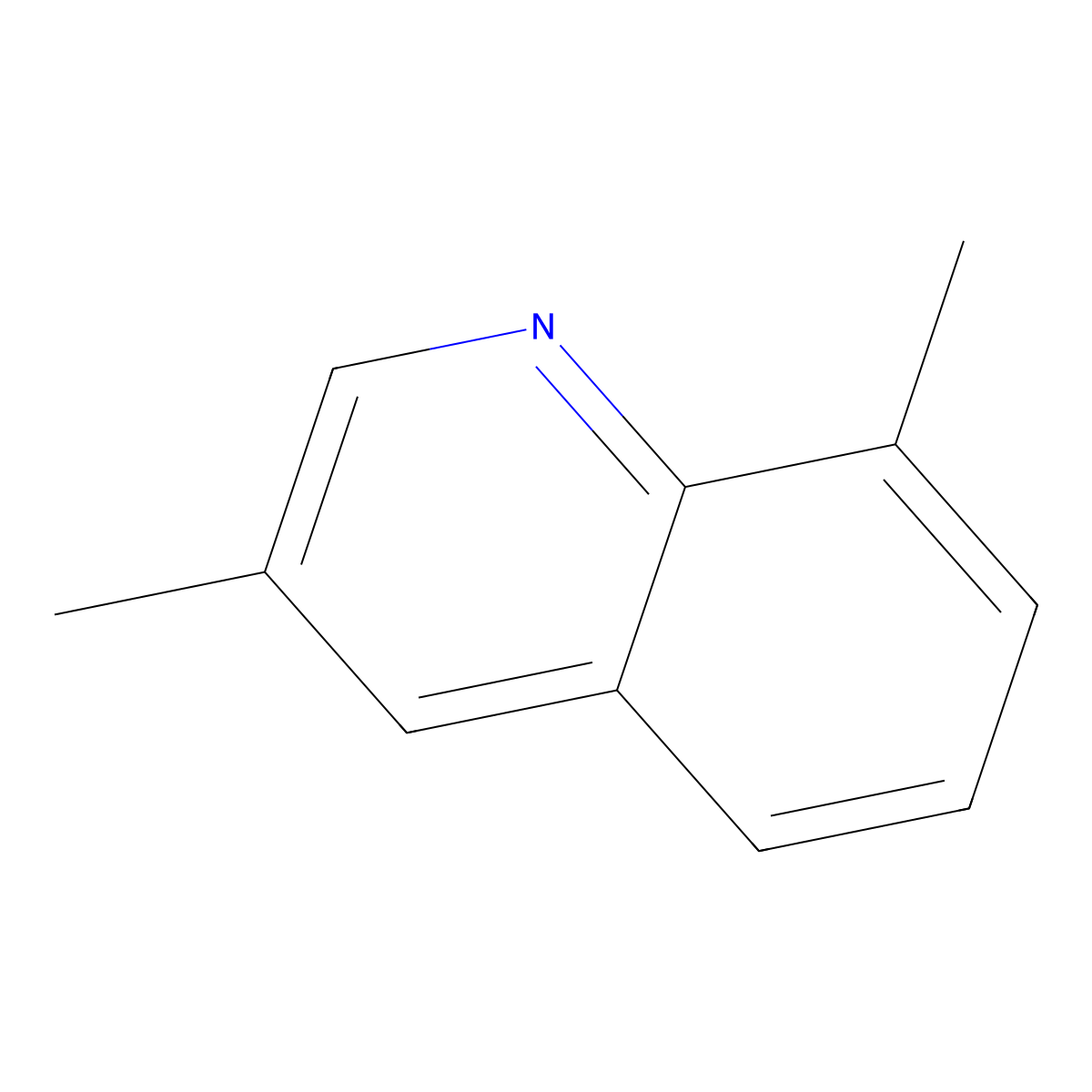 3,8-Dimethylquinoline molecular structure, CAS 20668-29-5