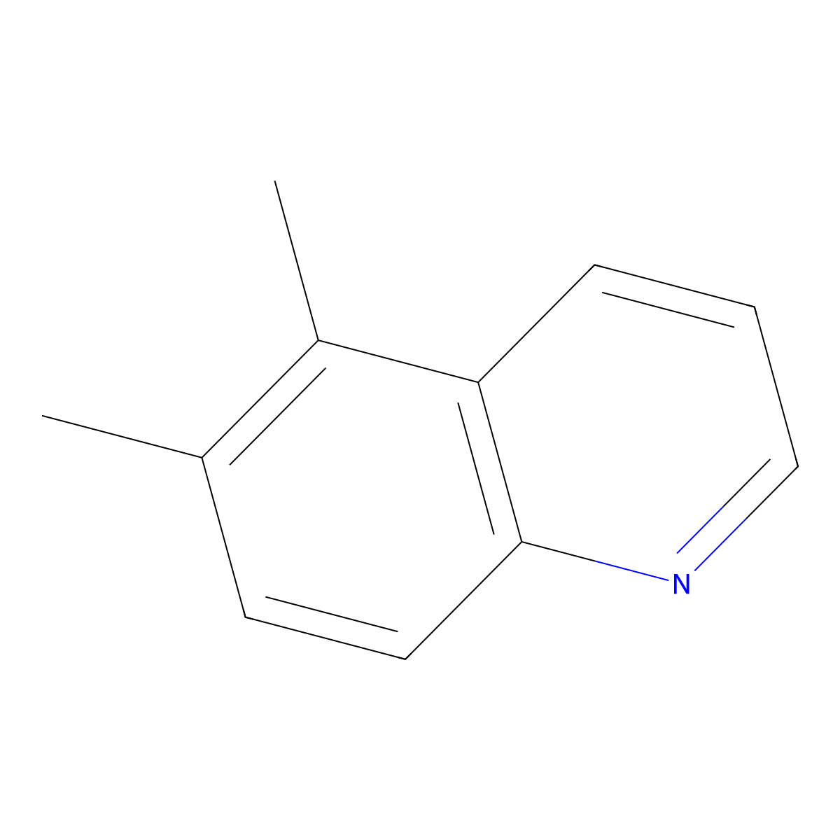 5,6-Dimethylquinoline molecular structure, CAS 20668-30-8
