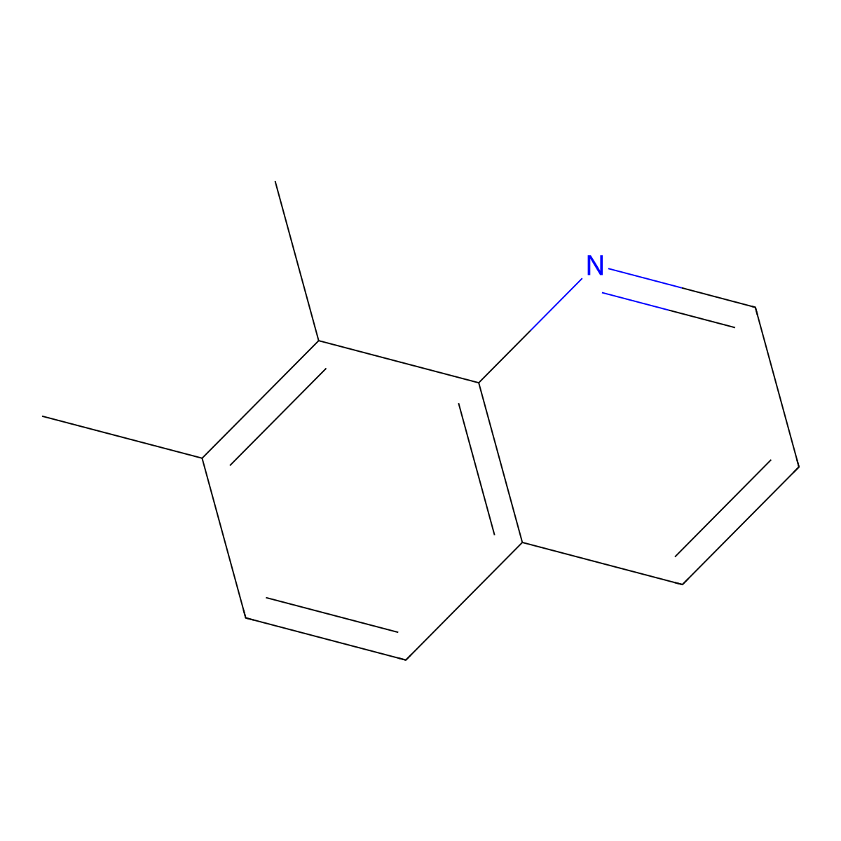 7,8-Dimethylquinoline molecular structure, CAS 20668-35-3