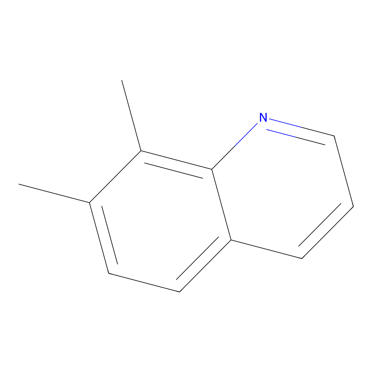 7,8-Dimethylquinoline molecular structure, CAS 20668-35-3