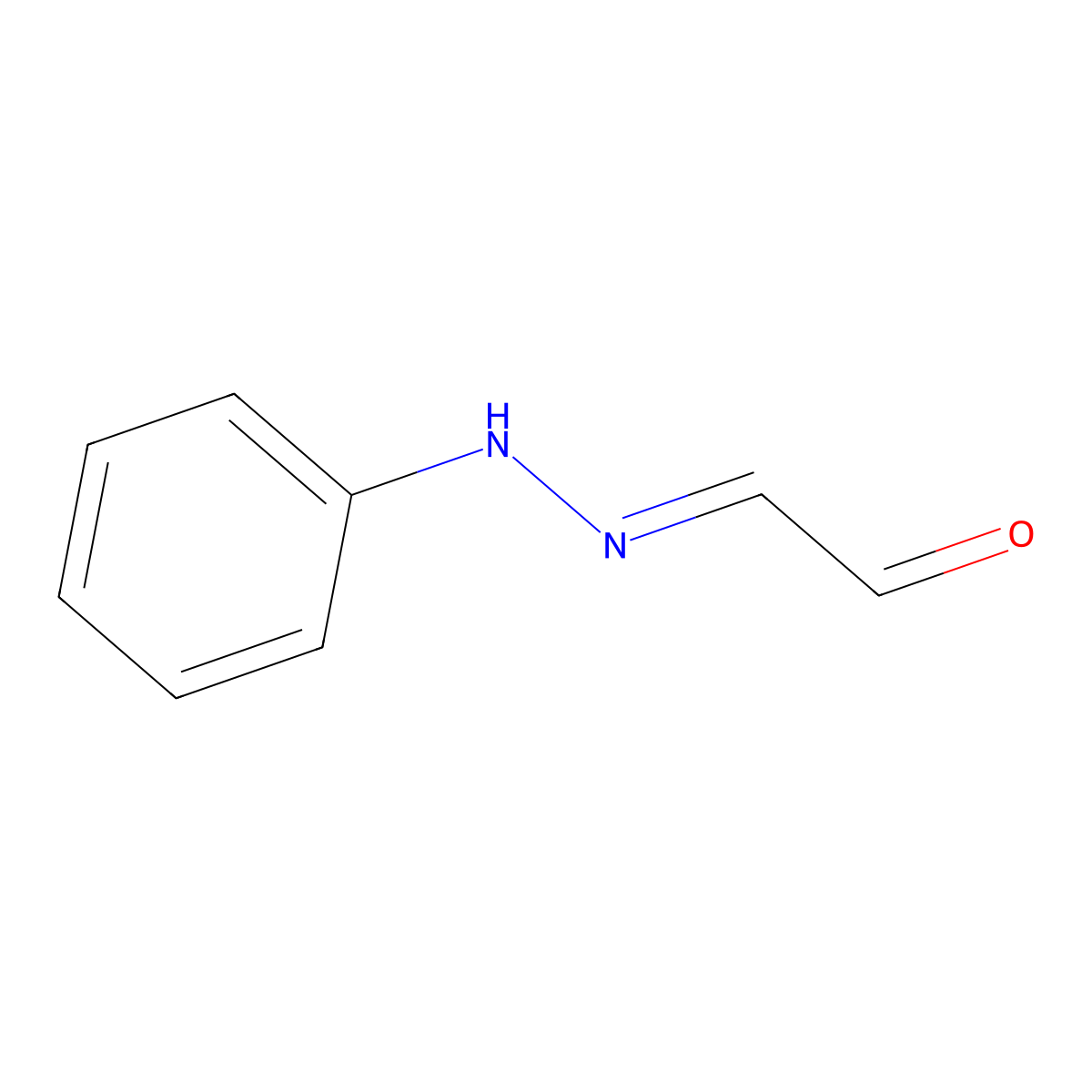 (2-Phenylhydrazinylidene)acetaldehyde molecular structure, CAS 20672-18-8