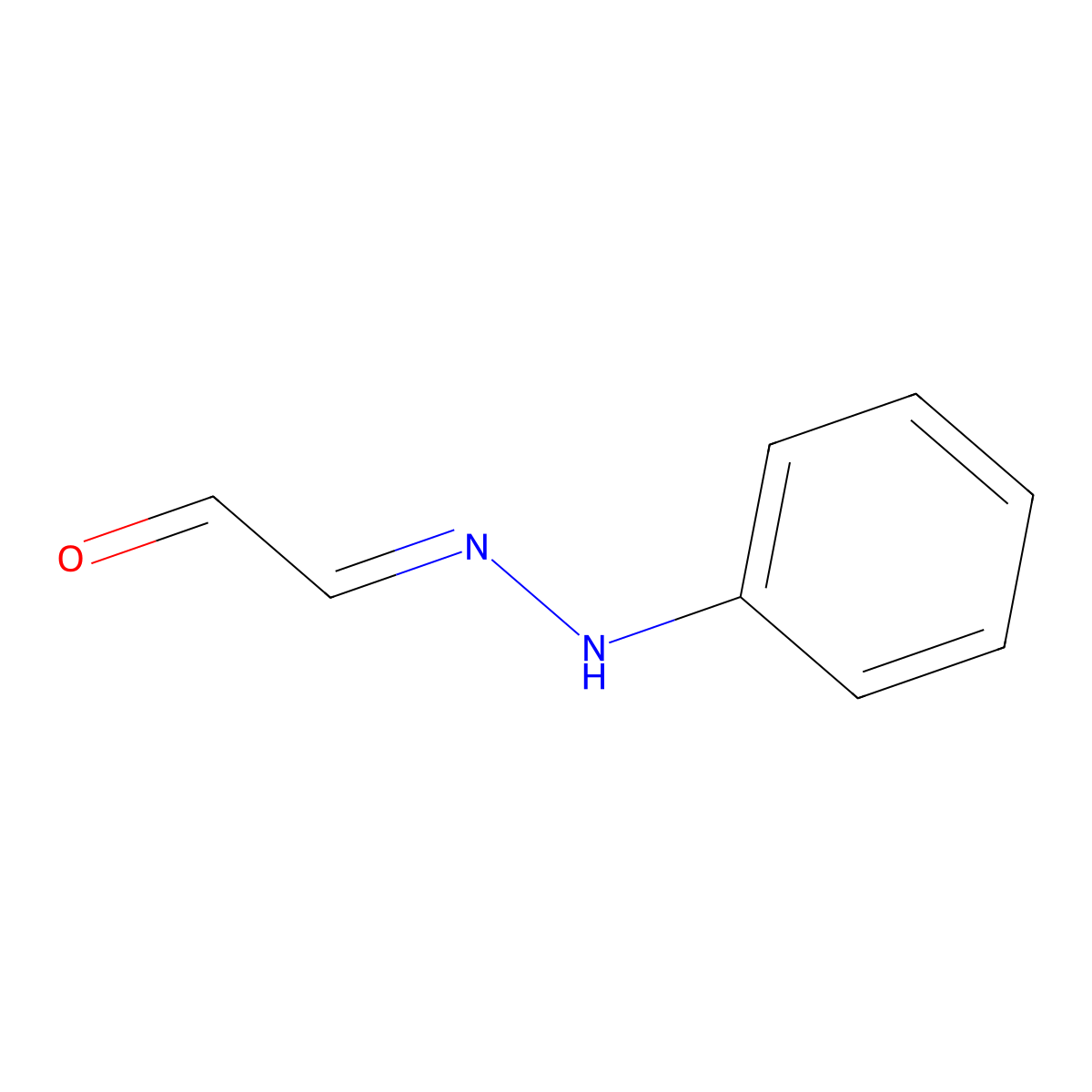 (2-Phenylhydrazinylidene)acetaldehyde molecular structure, CAS 20672-18-8