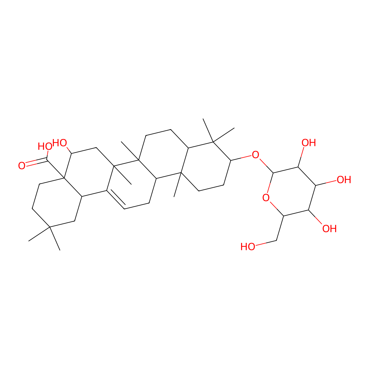 Ecliptasaponin D molecular structure, CAS 206756-04-9