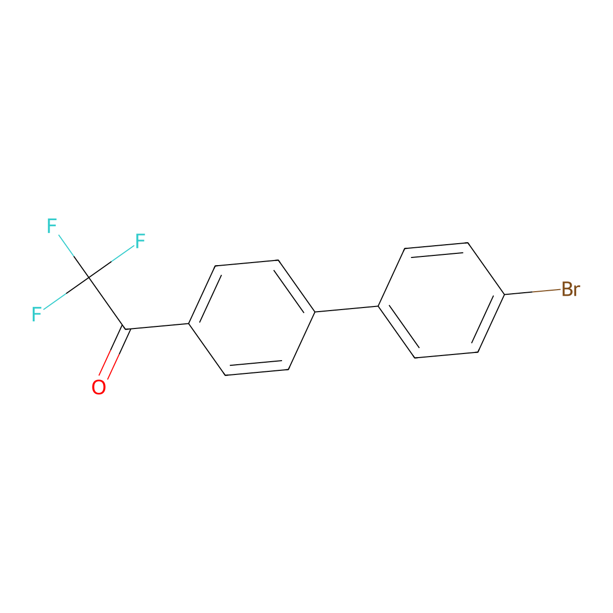 1-(4'-Bromo-[1,1'-biphenyl]-4-yl)-2,2,2-trifluoroethanone molecular structure, CAS 206758-26-1