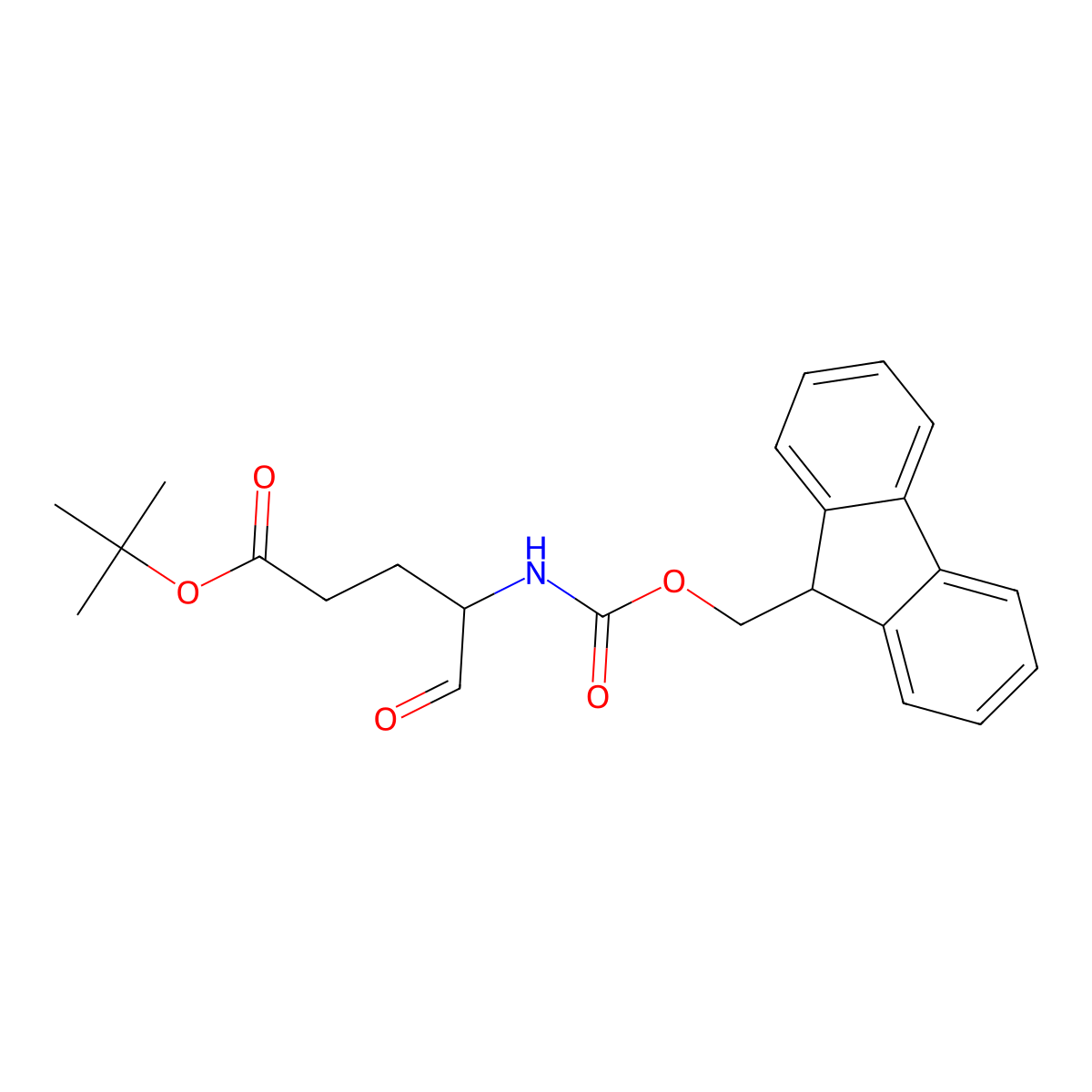Fmoc-Glu(OtBu)-H molecular structure, CAS 206759-97-9