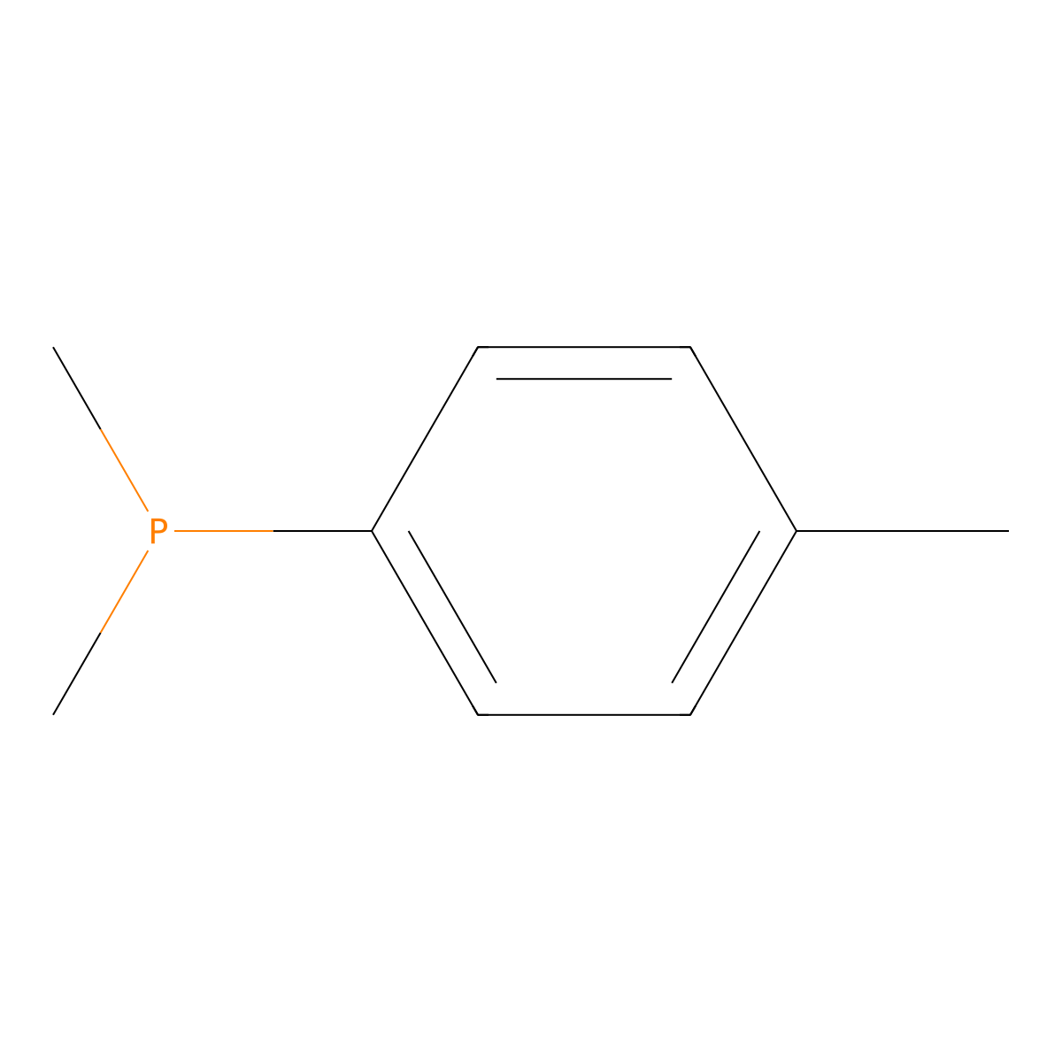 Dimethyl-p-tolylphosphine molecular structure, CAS 20676-64-6