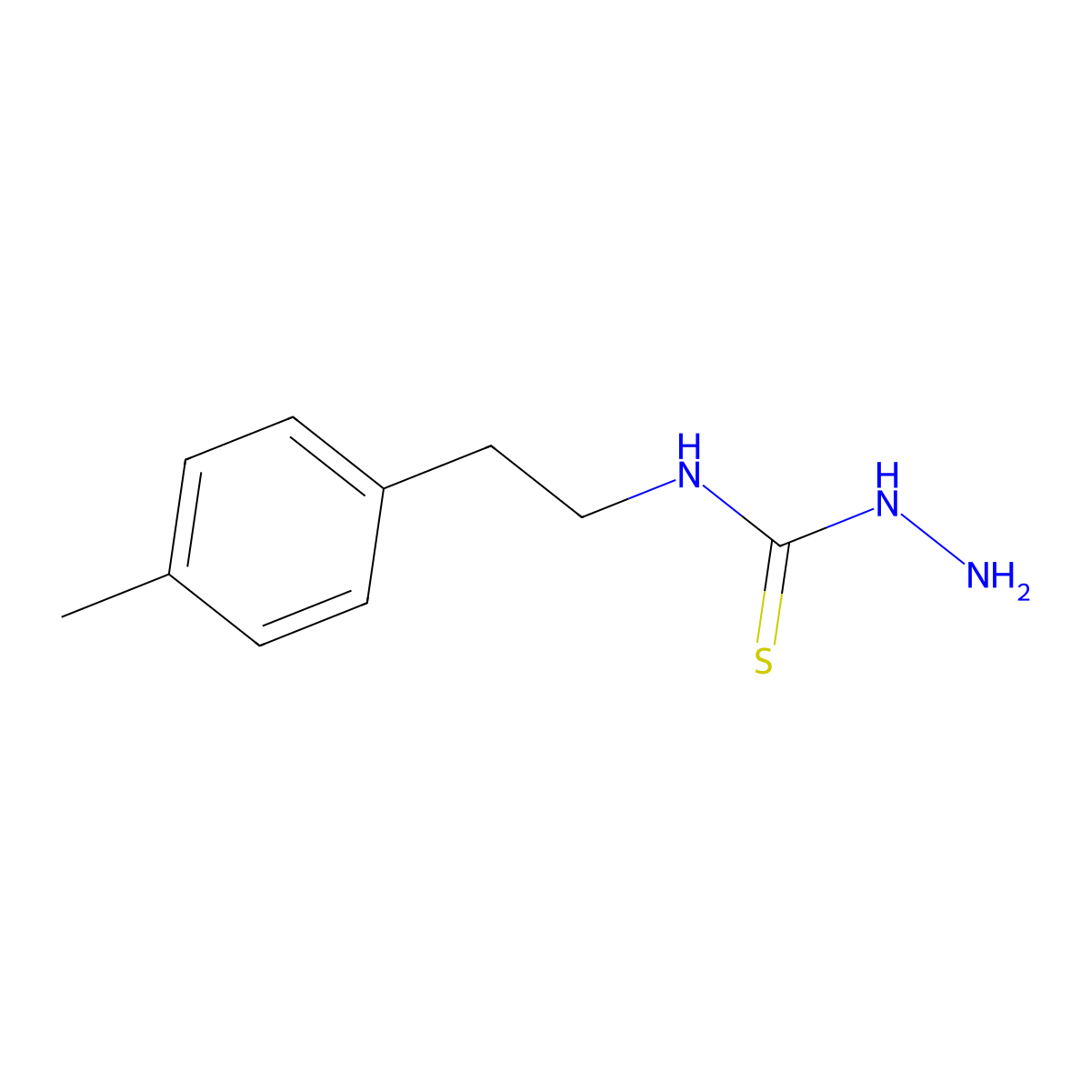 4-(4-Methylphenethyl)-3-thiosemicarbazide molecular structure, CAS 206761-75-3