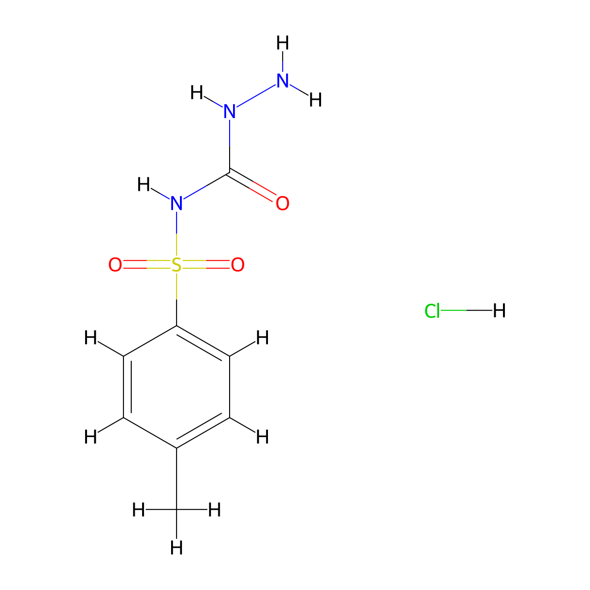 4-(4-Methylphenylsulfonyl)semicarbazide hydrochloride molecular structure, CAS 206761-77-5