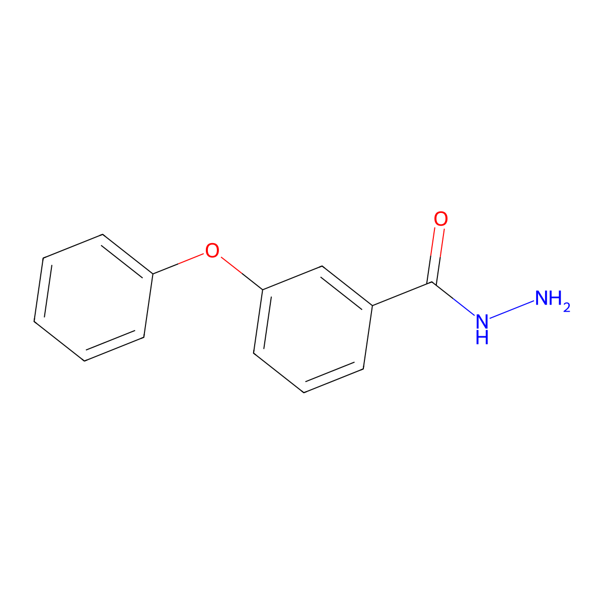 3-Phenoxybenzhydrazide molecular structure, CAS 206761-84-4