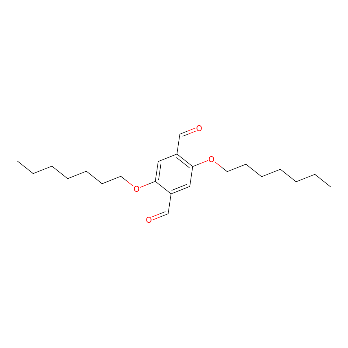 2,5-Bis(heptyloxy)terephthalaldehyde molecular structure, CAS 206762-48-3