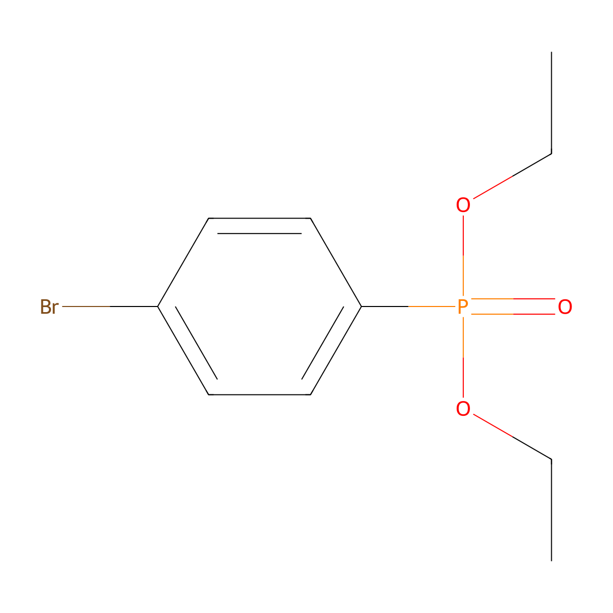 Diethyl (4-bromophenyl)phosphonate molecular structure, CAS 20677-12-7
