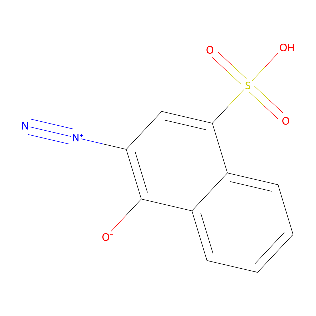 1,2-Naphthoquinone-2-diazide-4-sulfonic acid molecular structure, CAS 20680-48-2