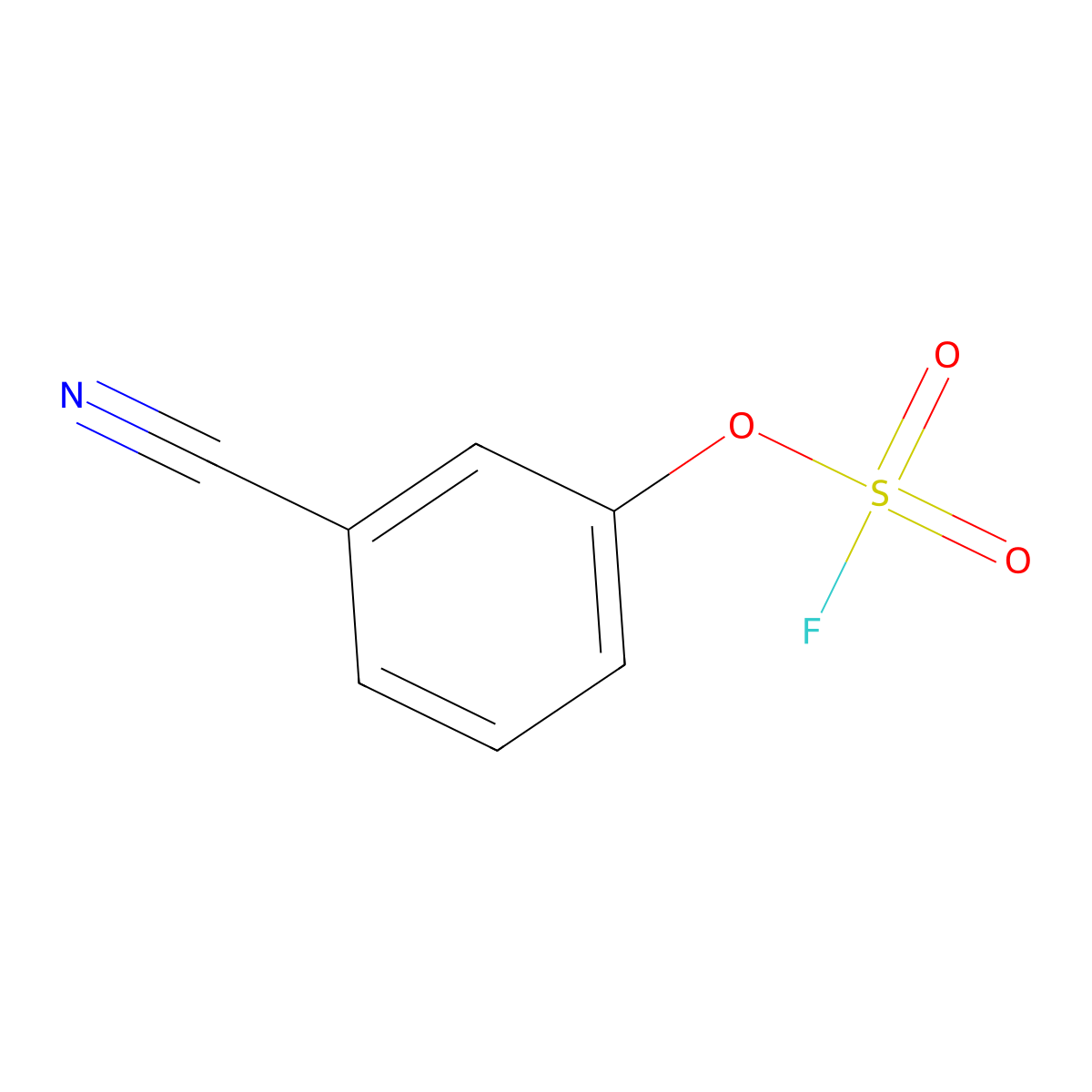 3-Cyanophenylfluoranesulfonate molecular structure, CAS 2068038-82-2