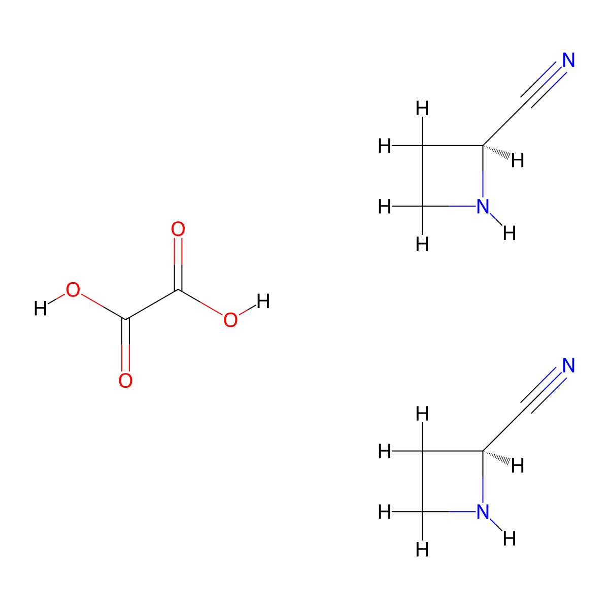 (S)-Azetidine-2-carbonitrile hemioxalate molecular structure, CAS 2068137-88-0