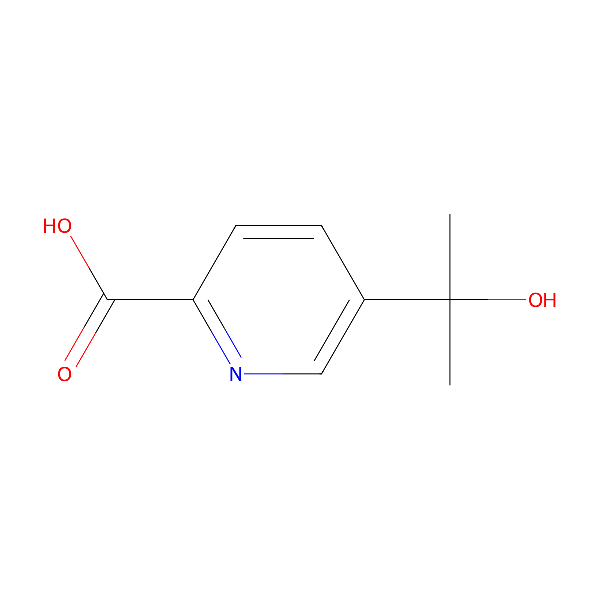 5-(2-Hydroxypropan-2-yl)picolinic acid molecular structure, CAS 2068151-91-5
