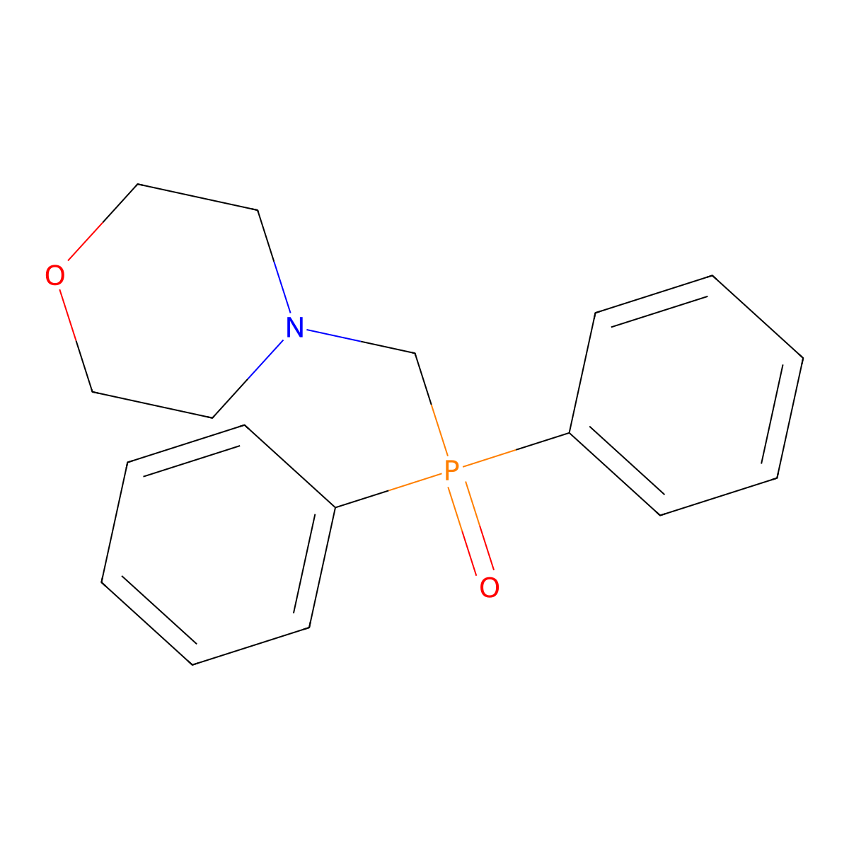4-(Diphenylphosphorylmethyl)morpholine molecular structure, CAS 20684-76-8
