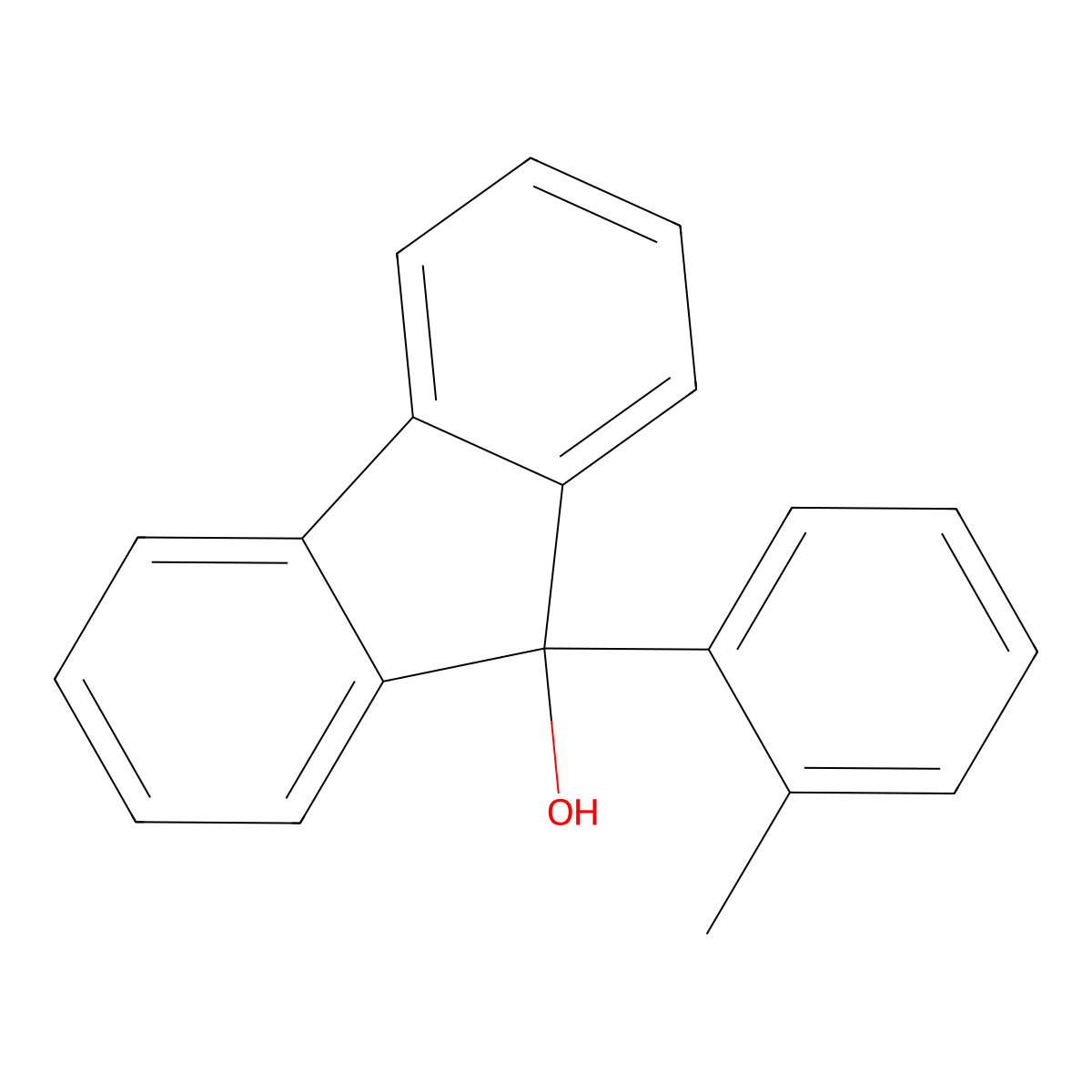 9-(2-Methylphenyl)-9h-fluoren-9-ol molecular structure, CAS 20685-09-0