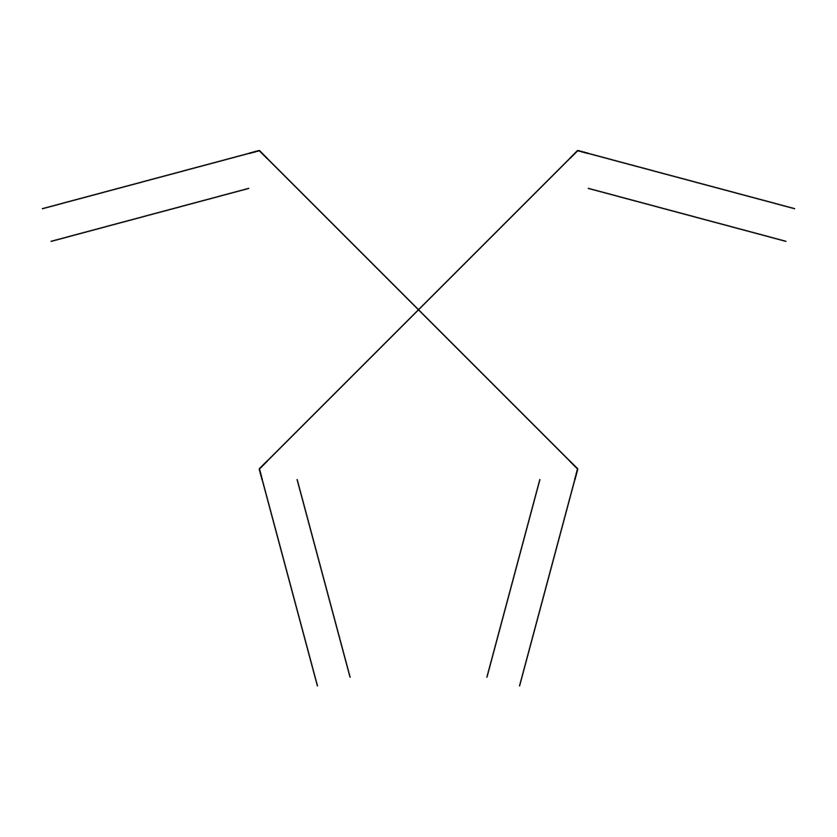 Tetravinylmethane molecular structure, CAS 20685-34-1