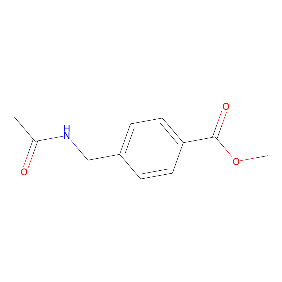 Methyl 4-(acetamidomethyl)benzoate molecular structure, CAS 20686-40-2