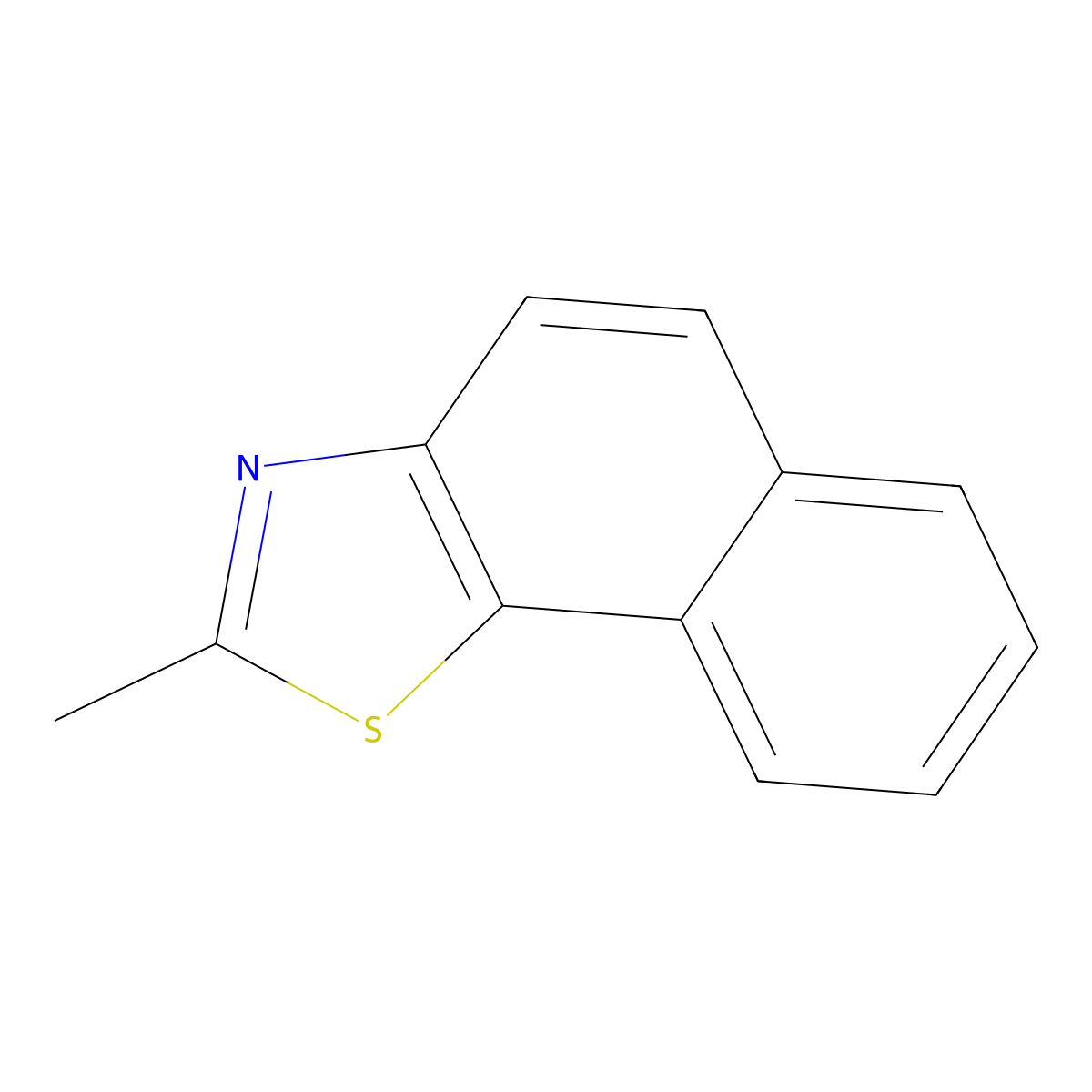 2-Methylnaphtho[2,1-d]thiazole molecular structure, CAS 20686-62-8