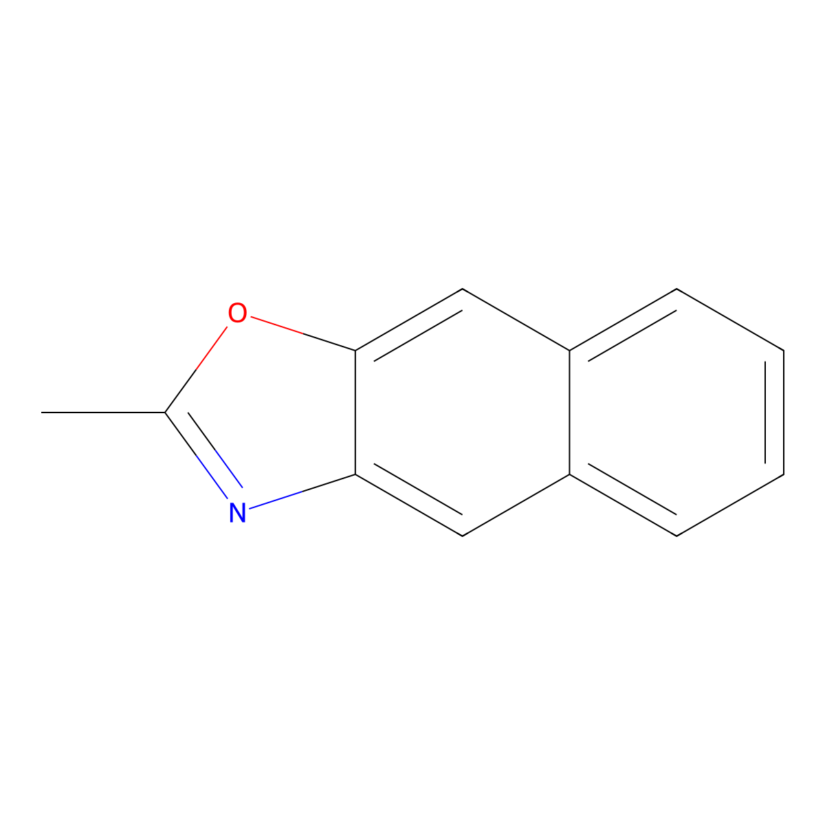 2-Methylnaphth[2,3-d]oxazole molecular structure, CAS 20686-66-2